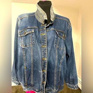 Liz And Me Jean Jacket Size 3x Color Blue USED